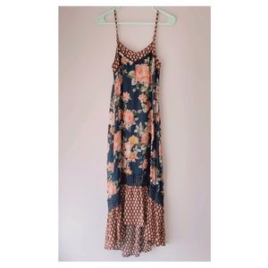 ✨Bohemian Black Earth Tone Floral Dress✨